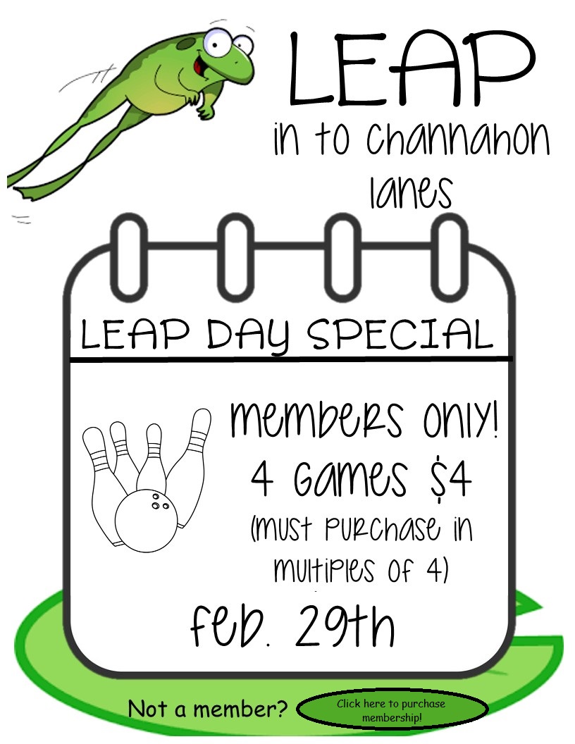 Click to become a Member for our Leap Day Special